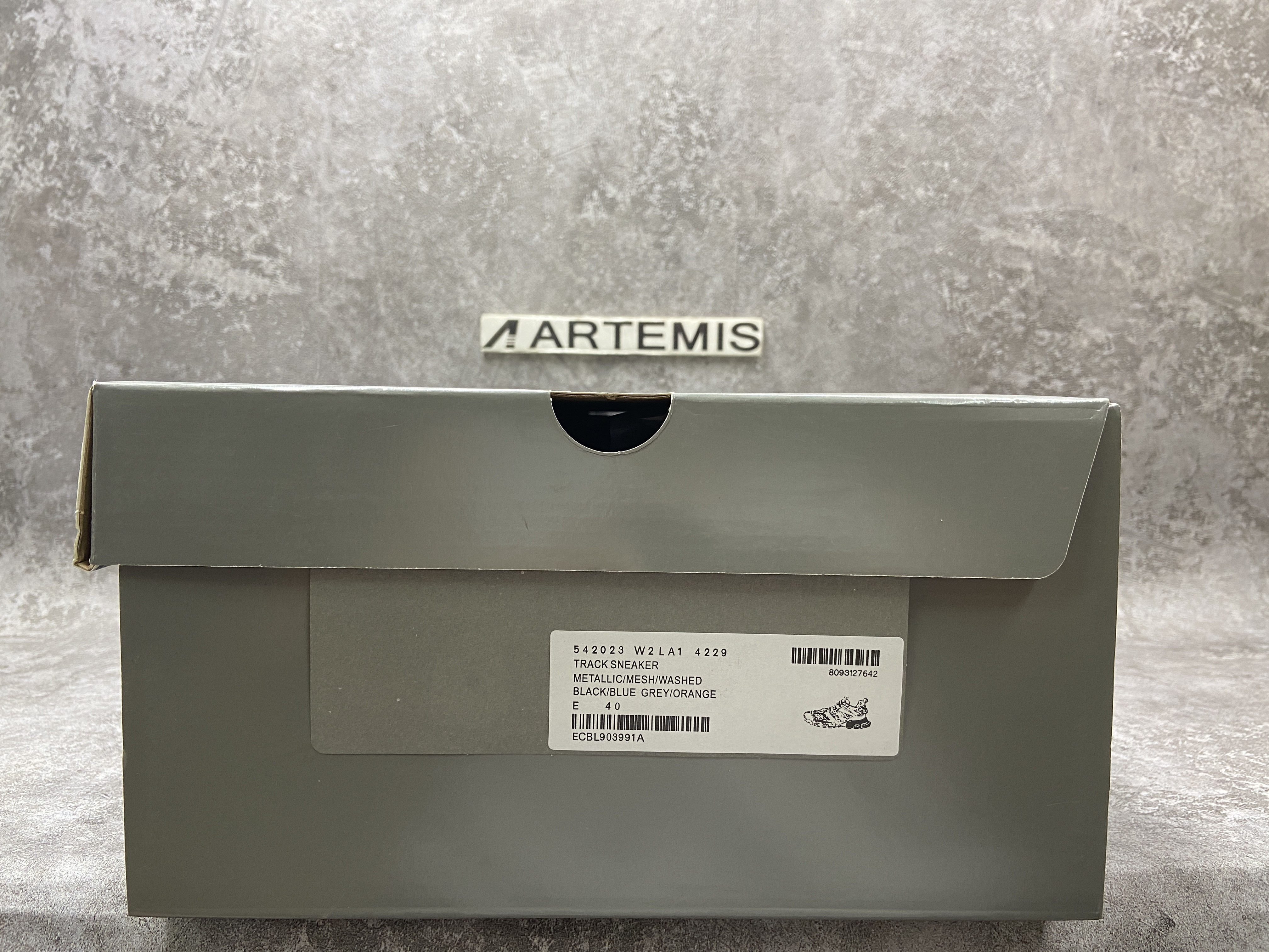 Balenciga Track Dark Grey Orange