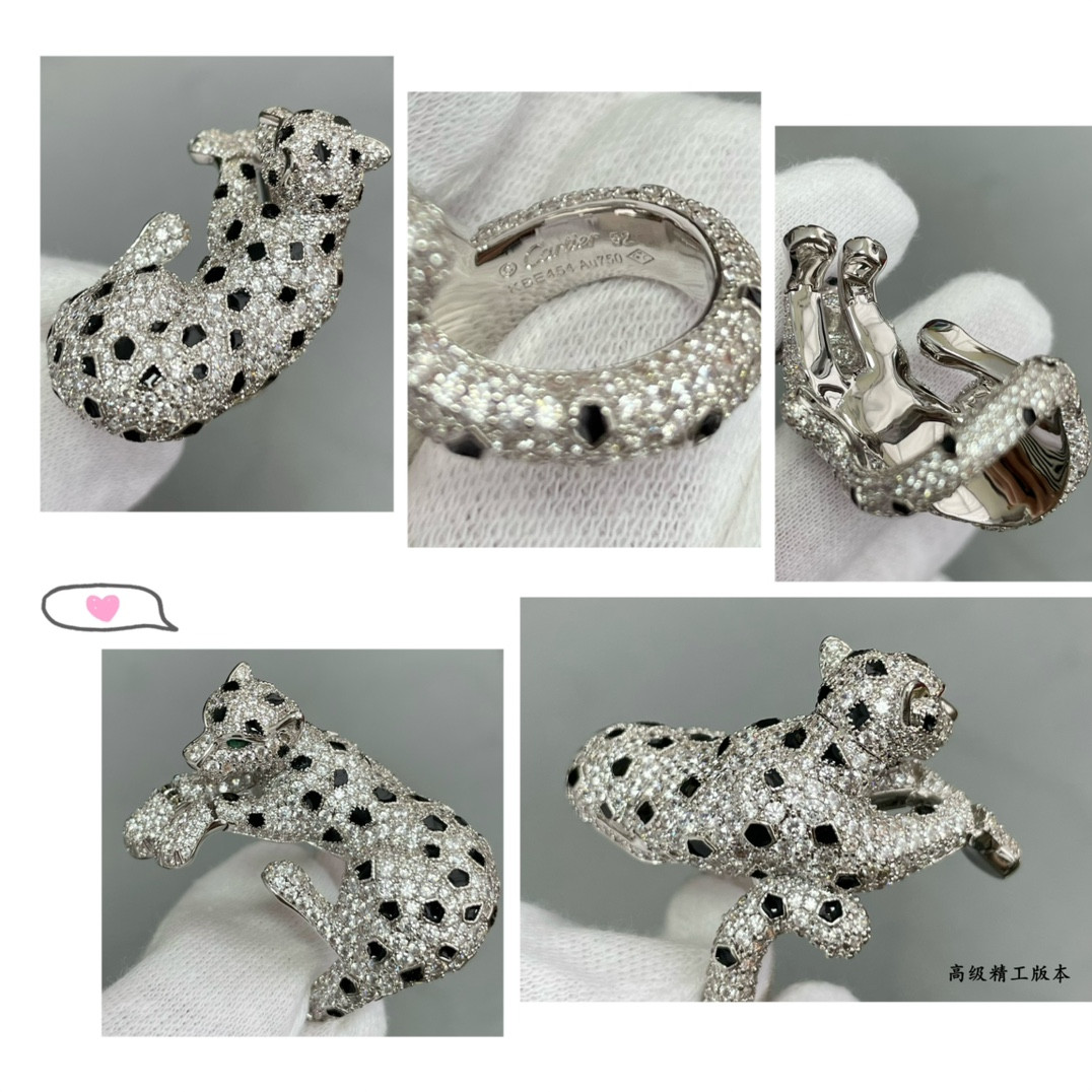 Ca*t*er spotted leopard ring