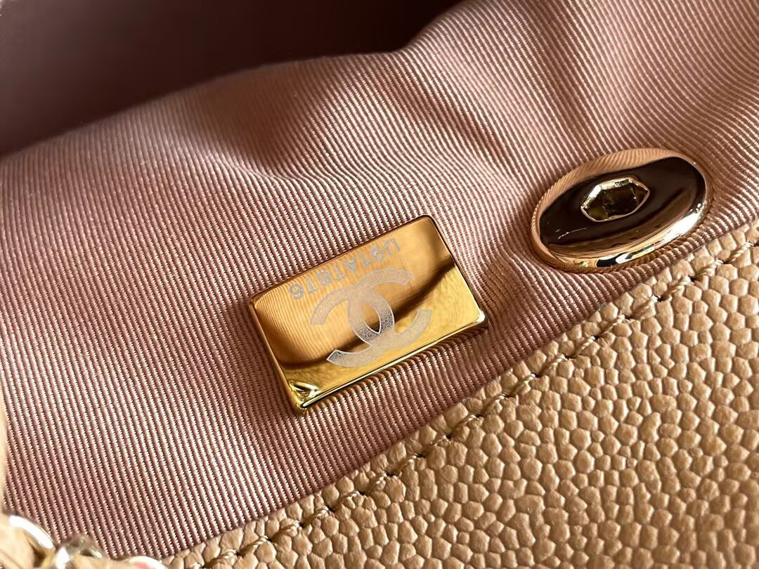 Ch*el small backpack 16.5x17.5x10cm