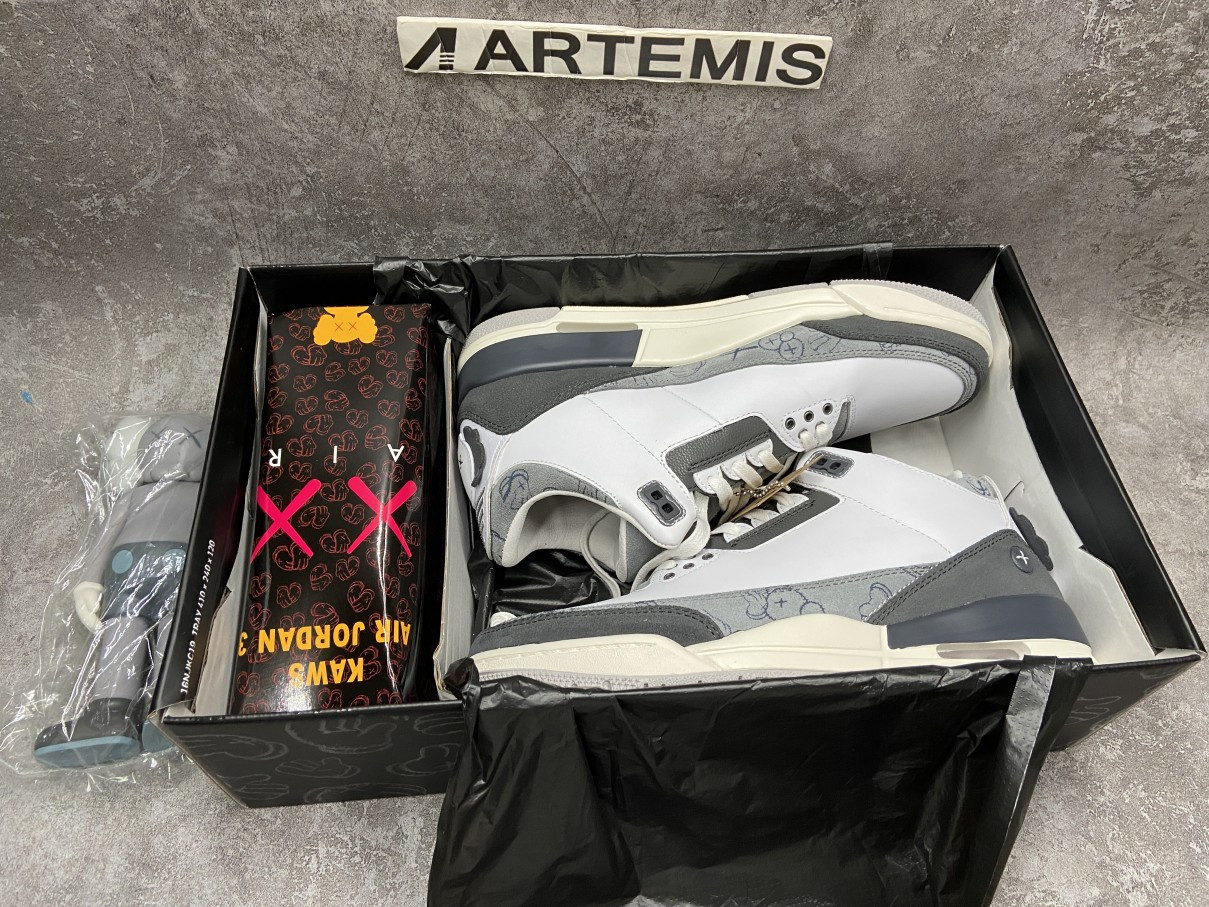 KAWS x Air Jordan 3 Retro SP Grey White