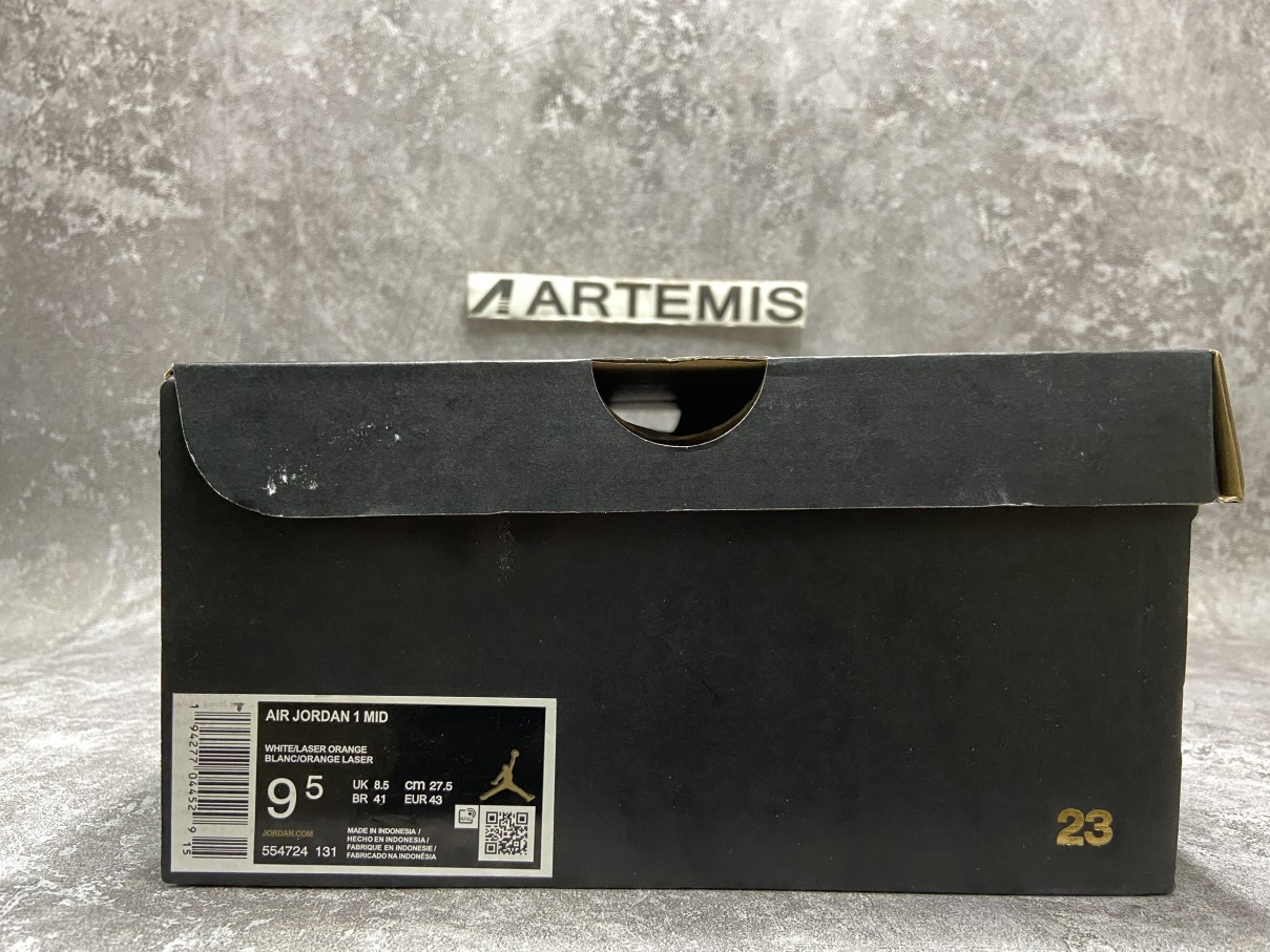 Air Jordan 1 Mid Royal Blue Laser Orange