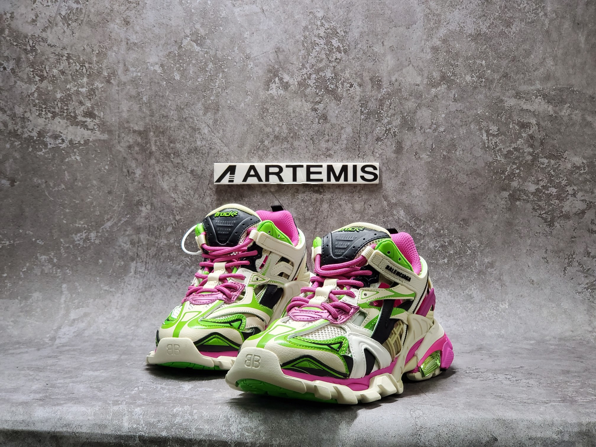 Balenciga Track 2 Pink Green