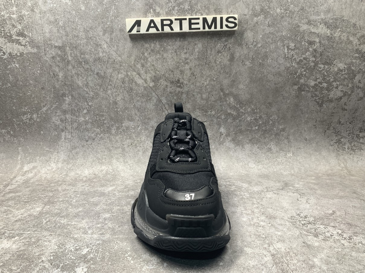 Balenciga Triple S Clear Sole Black Ivory