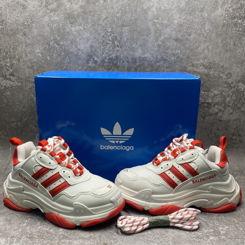 Balenciga x adida Triple S White Red
