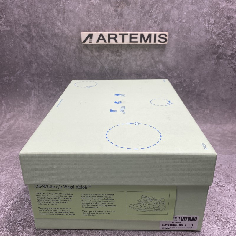 OFF-WHITE Out Of Office OOO LowLight Blue