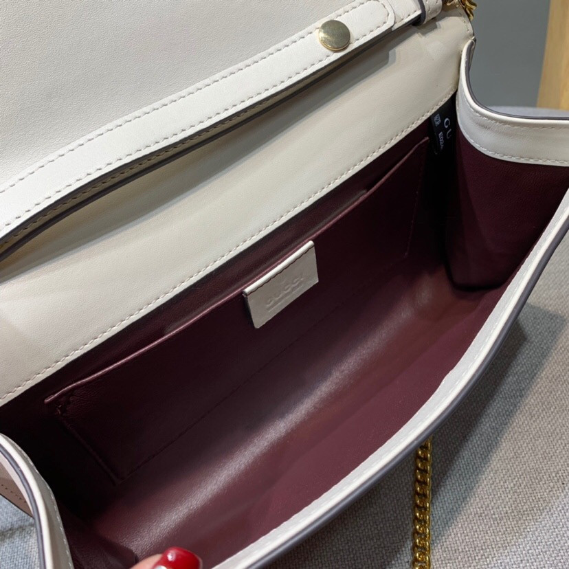 G*u*i zumi smooth leather small shoulder bag