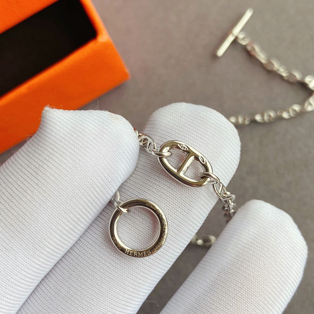 Hermès Petit H Pendant Necklace