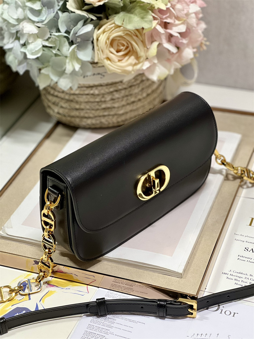 D*or 30 montaigne avenue black 22.5 x 12.5 x 6.5 cm