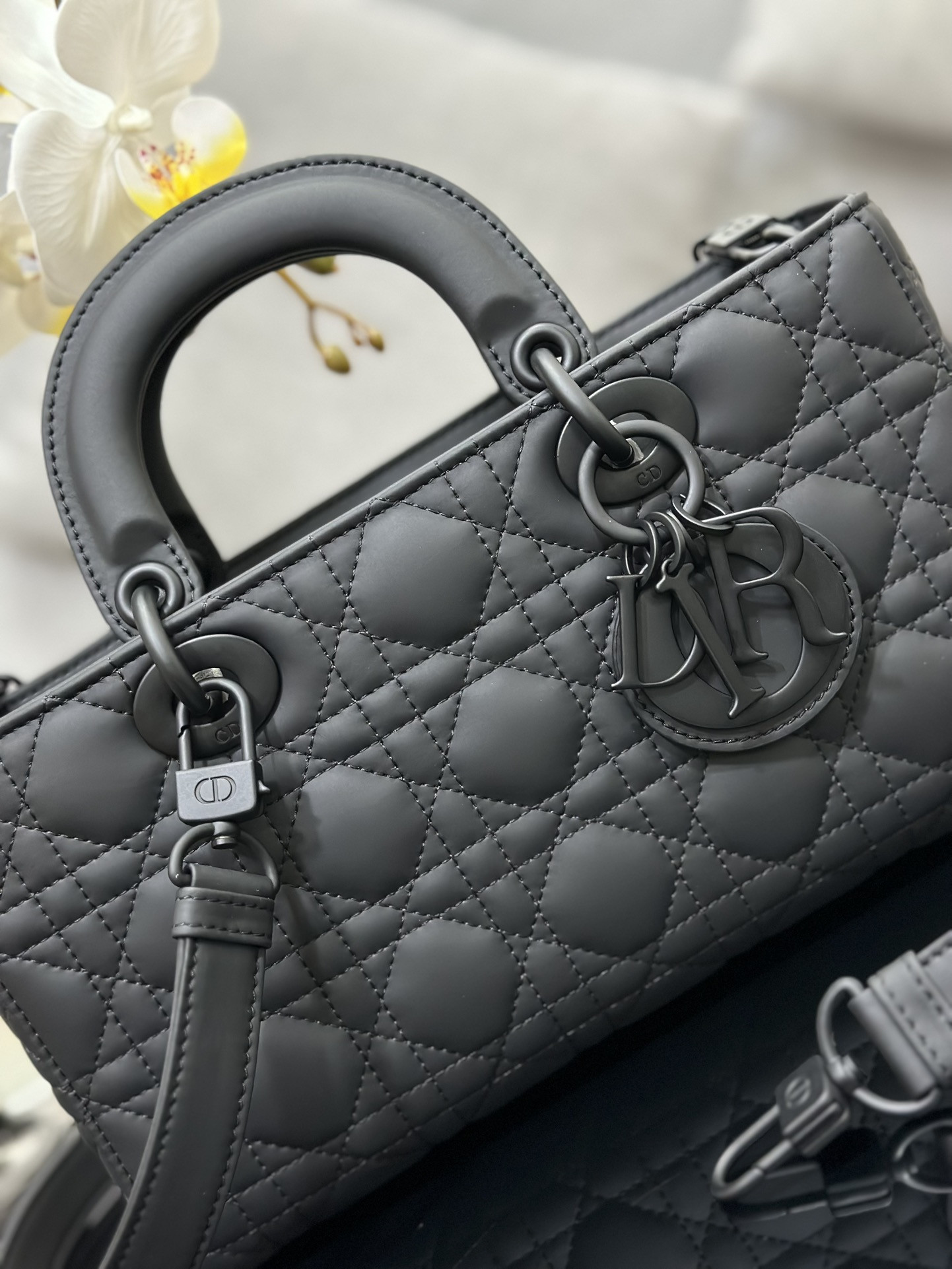 D*or lady d-joy bag medium gray 26 x 13.5 x 5 cm
