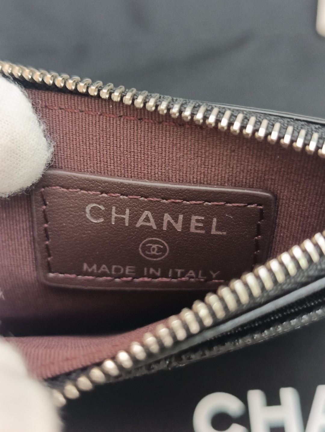 Ch*el card holder 9x11.5cm