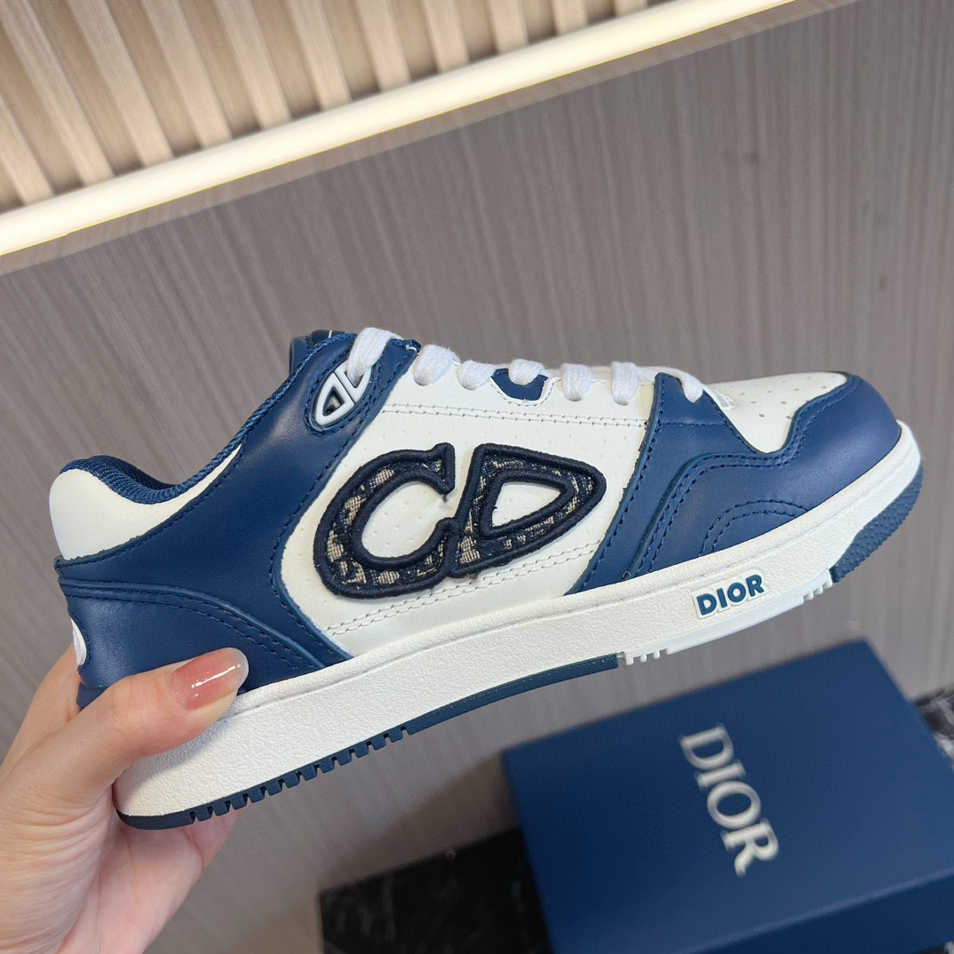 ua D*or b57 low-top sneaker navy blue and white