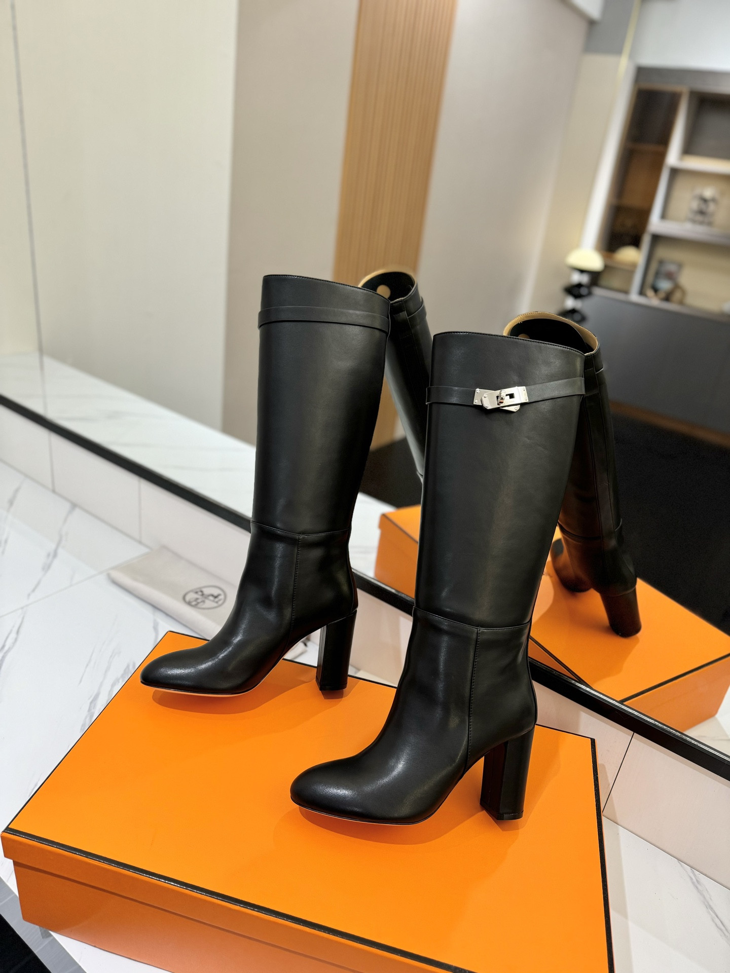 UA Hermès Jumping Boots (Heel height 8.5cm)