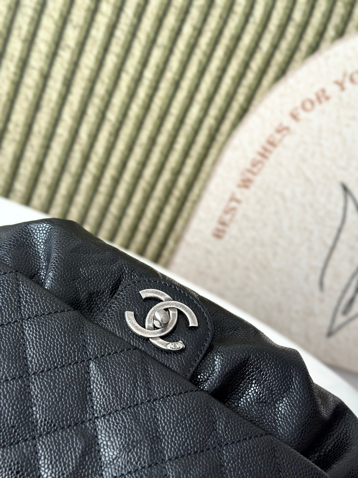 Chane Vintage Flap Cloud Bag 30x18x4cm