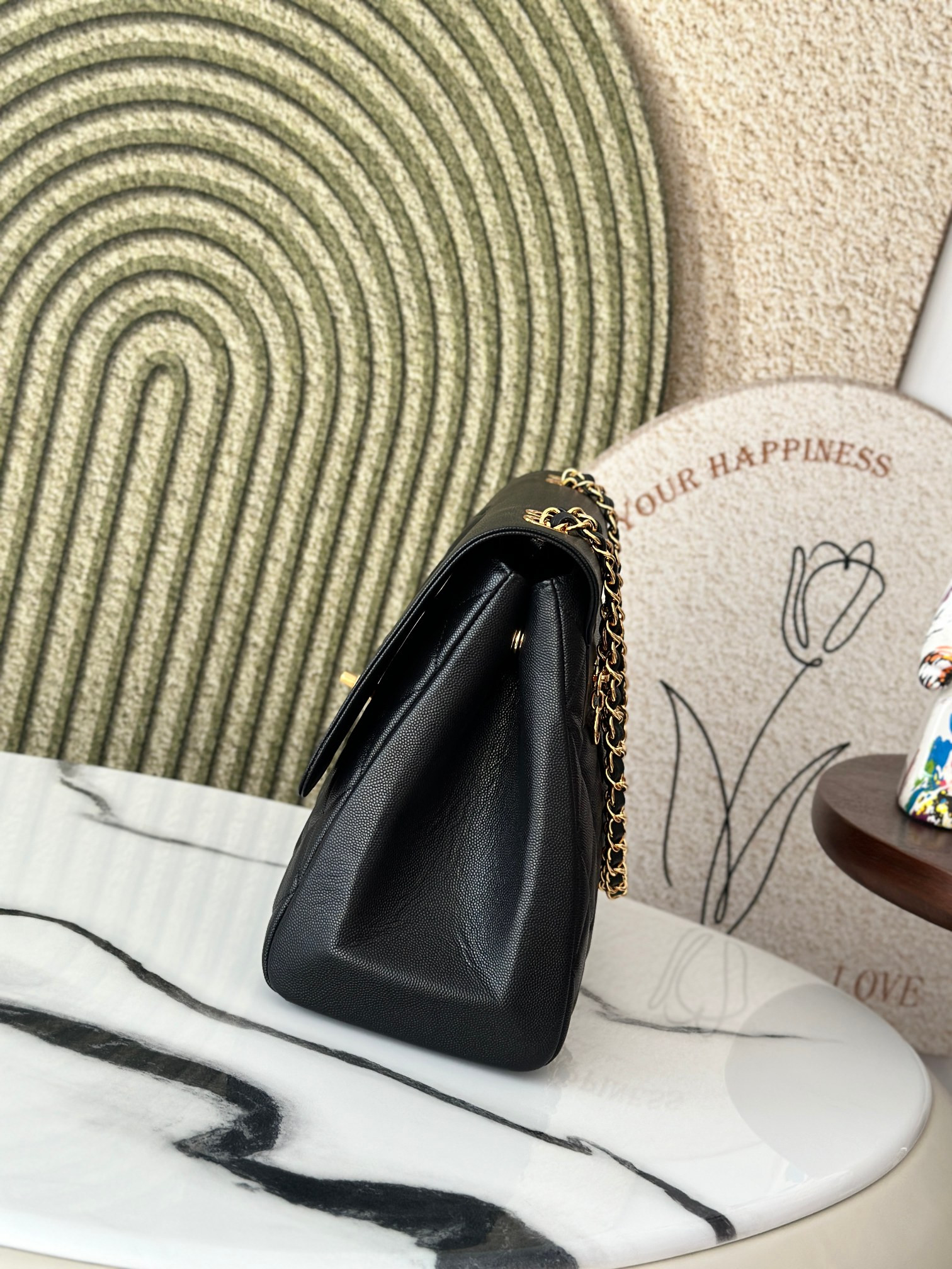 Ch*el shoulder chain bag  33x11x23cm