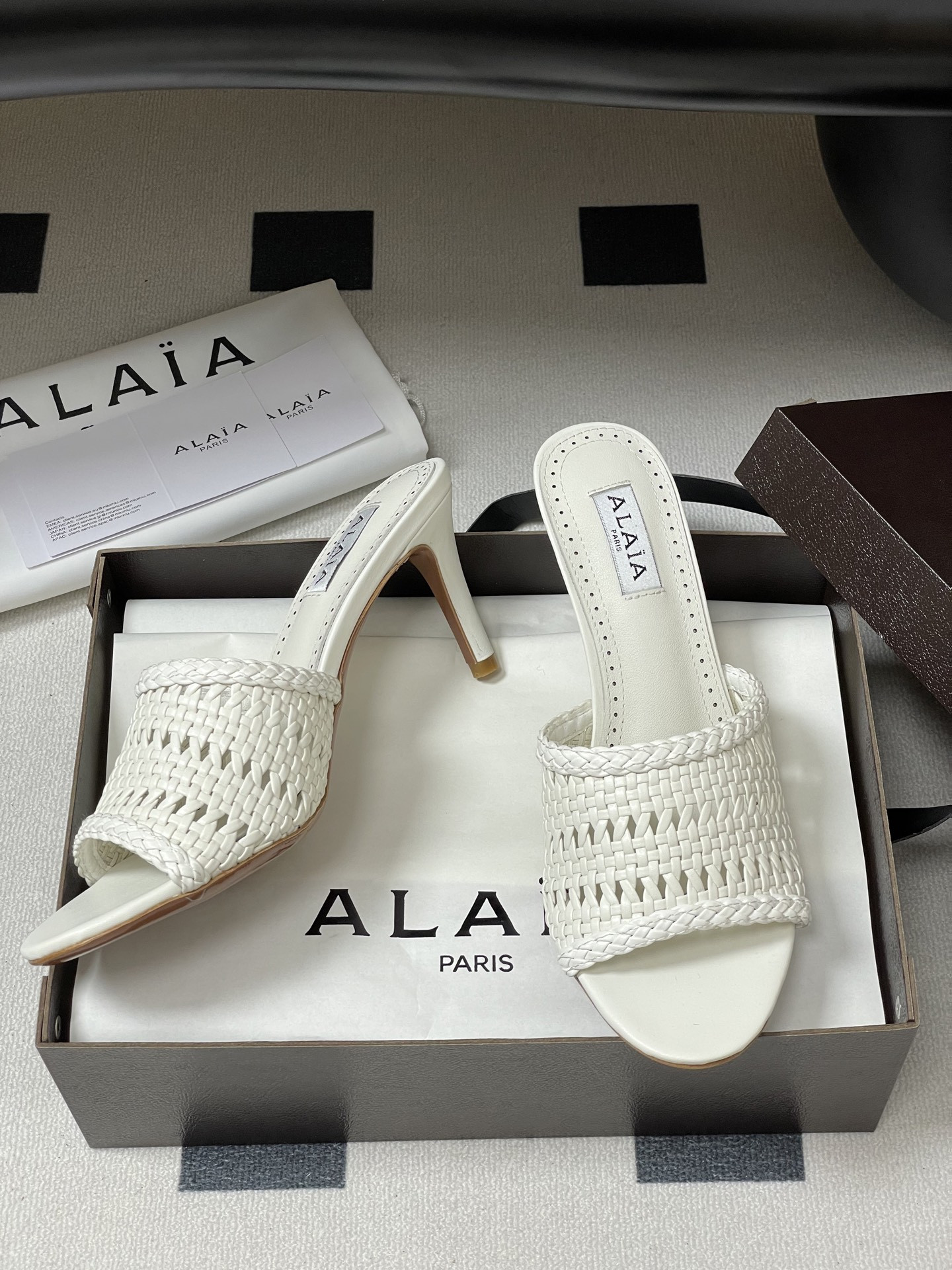 UA Alaia Heeled slippers 7cm Heel(Customized Size 7-10 days production time)